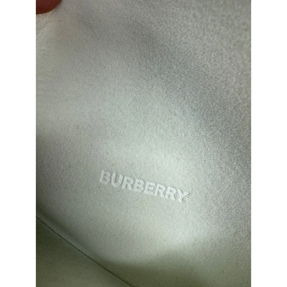 Burberry London England Tan Leather‎ Triangular Eyeglasses Sunglasses Case